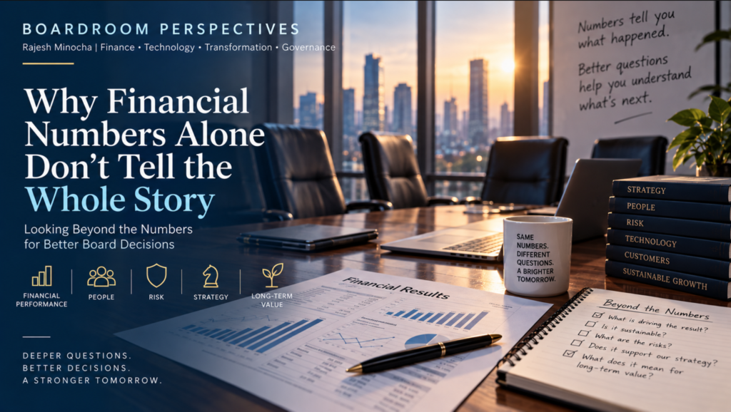 Financial numbers and board governance considerations for long-term business value