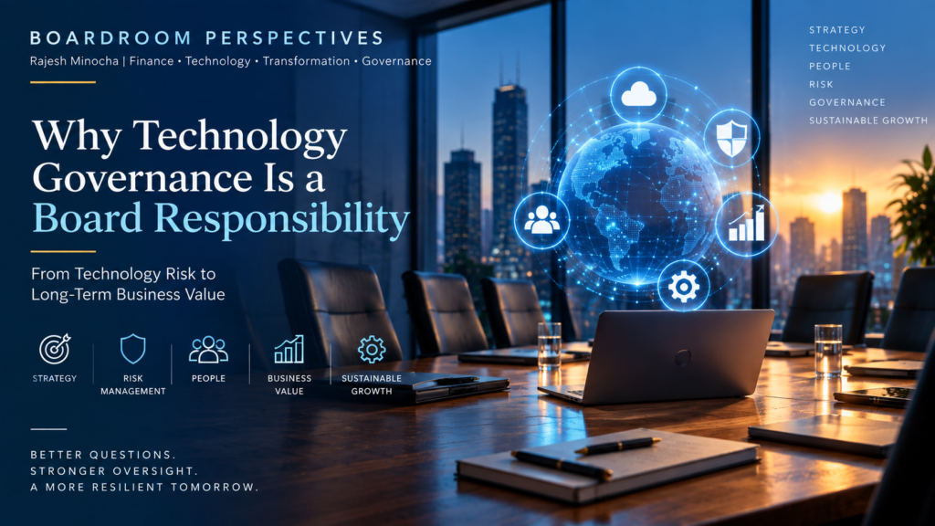 Technology governance and board oversight in a corporate boardroom